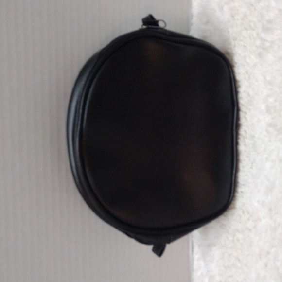 Smal Toiletry Zipper Burgundy and Black Bag Lot of 2 - Picture 3 of 8